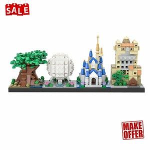 MOC: Iconic Theme Park with tree of Life and Epcot 529 Pieces Creative Toys