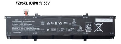 11.58V 83Wh FZ06XL Battery for HP OMEN MAX Gaming Laptop 16-ak 16-ak0047nr