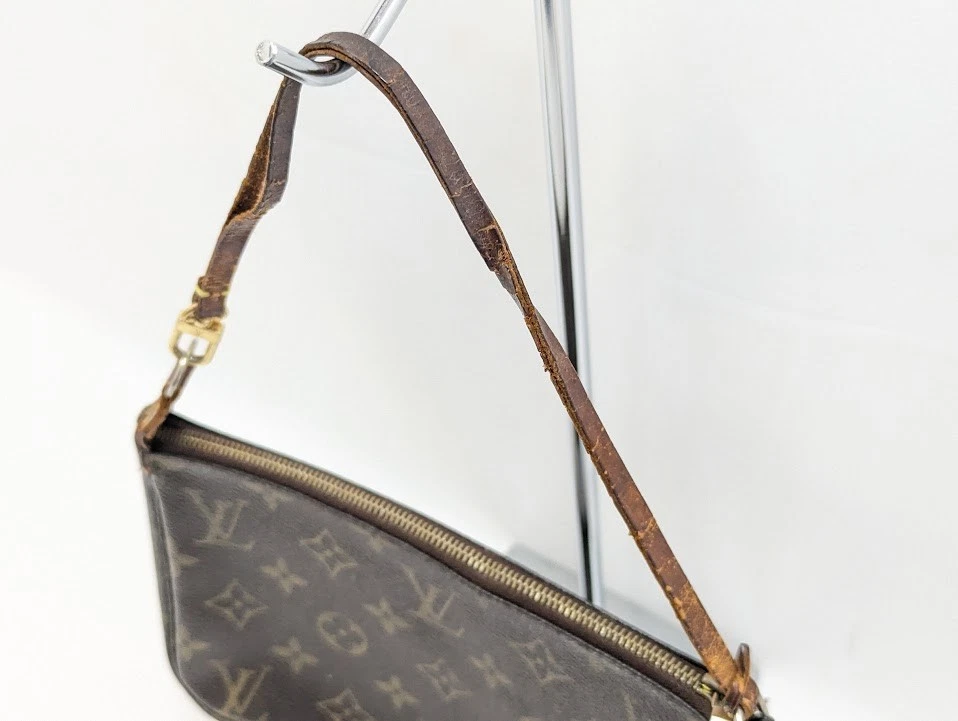 LOUIS VUITTON Monogram Pochette Accessoires Pouch Brown M40712 AR1012 Authentic - Image 3 of 4