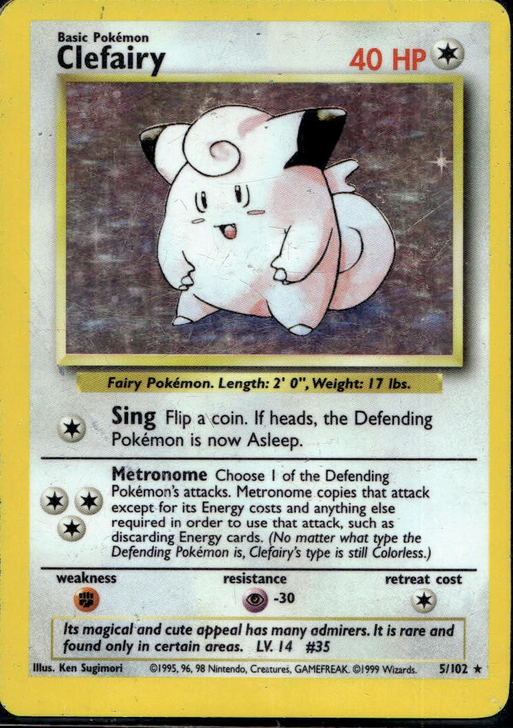 Clefairy Holofoil - 5/102]DM