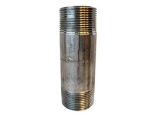 Merit Brass 6020-450 1-1/4" x 4-1/2" L MNPT Sch 40 316 SS Pipe Nipple