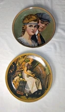 Norman Rockwell's Rediscovered Women Collection Plates 11773A / 15180AP Lot of 2