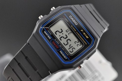 CASIO F-91W-1 Classic Digital Black Resin Chronograph Alarm Sport