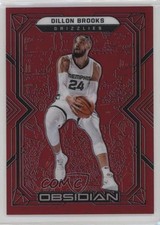 2021-22 Panini Obsidian Electric Etch Red Flood Dillon Brooks #80 2s2