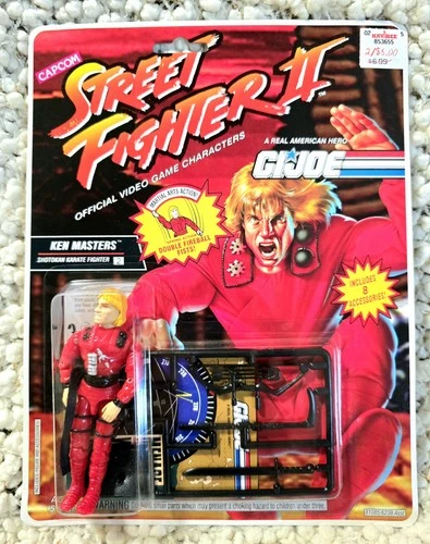 G. I. Joe CARDED Street Fighter II Ken Masters Karate Master- Hasbro 1993 China