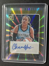 2025 Panini Donruss WNBA - Chennedy Carter - Silver Holo Auto - Chicago Sky