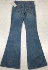 Urban Outfitters Flare Jeans Women 26 Blue Lux Cotton Low Rise Made In USA New