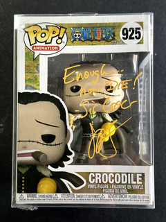 John Swasey Signed One Piece Funko Pop #925 Crocodile Auto JSA COA