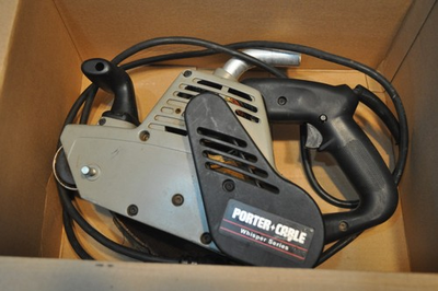 #ad HD Porter Cable Dustless Belt Sander Model 360 3quot;x24quot; TESTED WORKS $99.99