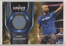 2019 Topps WWE Smackdown Mat Relics Gold /10 Karl Anderson #MR-KA 3j2