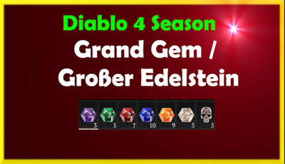 Diablo 4 Season 13 Grand Gem / Great Gem XBOX Ps5 D4 SC