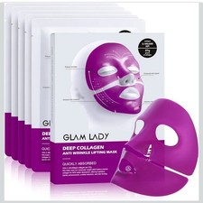 Glam Lady Deep Collagen Anti-Wrinkle Lifting Mask - Overnight Hydrogel Face Mask
