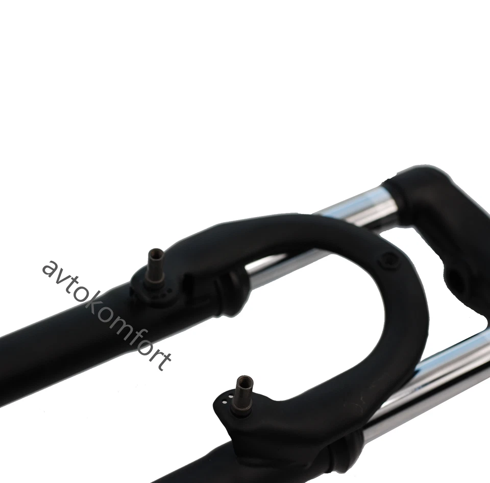 Forcella bici 26 pollici 25,4 mm 1 in filetto MTB mountain bike sospensione molla - Immagine 3 di 4