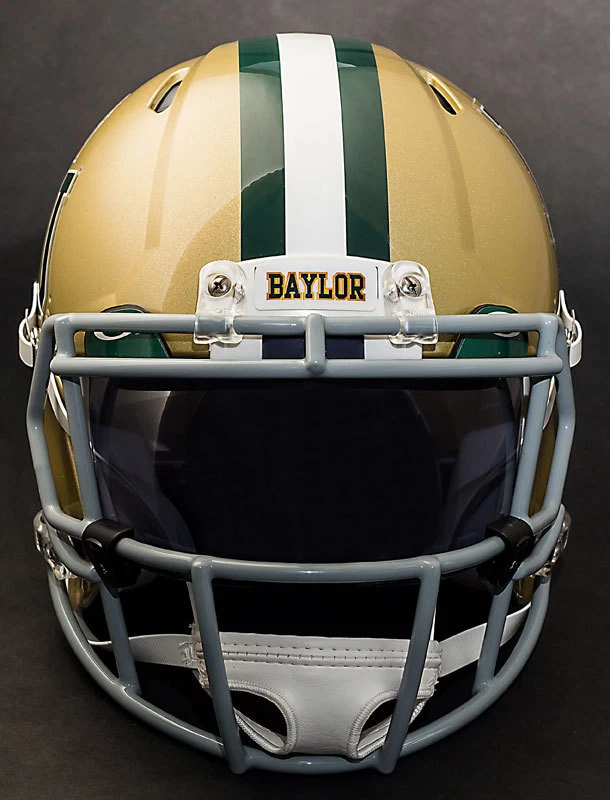 *CUSTOM* BAYLOR BEARS NCAA Riddell SPEED Full Size Replica Football Helmet - Image 3 of 4