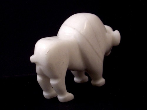Andres Lementino-Large White Sunface Buffalo-Zuni Fetish-Native American Carving - 第 7/12 張圖片