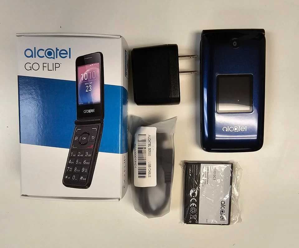 Alcatel GO FLIP 4044-O 4G LTE Flip Cell Phone Tmobile/ AT&T - Blue - Image 2 of 4