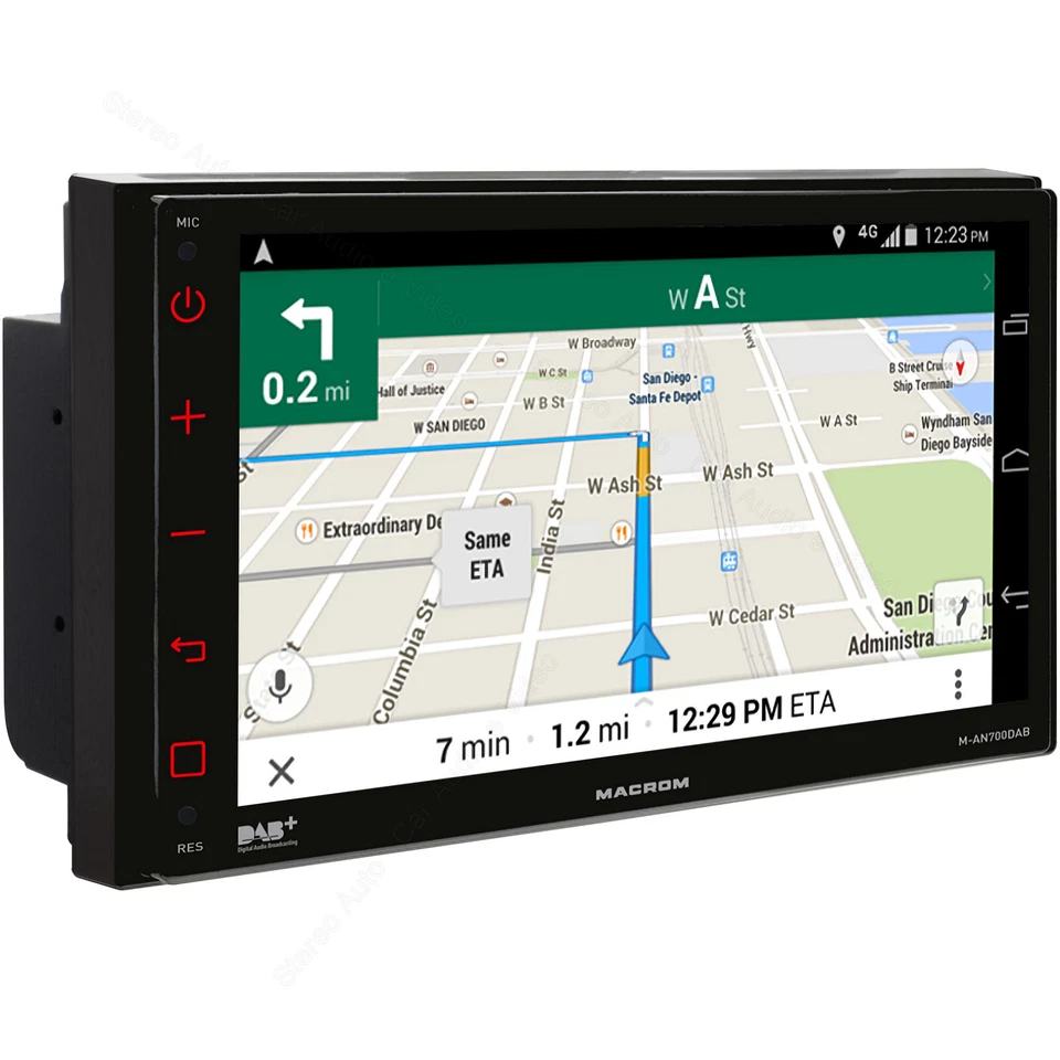 SINTOMONITOR 2din Autoradio Android Wi-Fi Bluetooth USB Retrocamera 3 Uscite RCA - Immagine 3 di 4