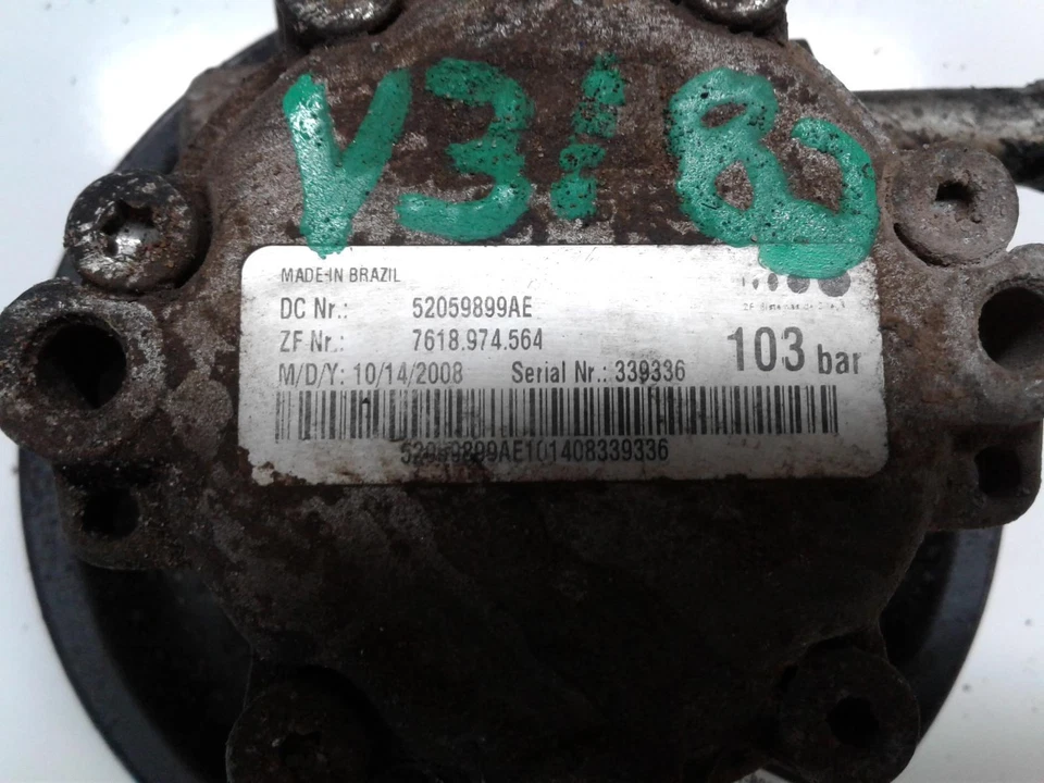 Used Power Steering Pump fits: 2010 Jeep Wrangler 3.8 Grade A - Image 3 of 4