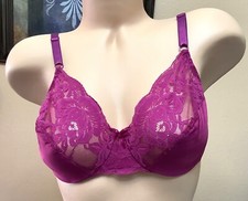Vintage Victoria's Secret Gold Label 1980  s Satin  Lace Underwire Bra 34C