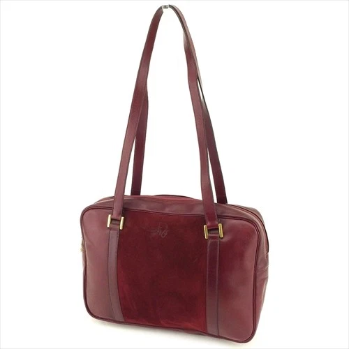 Sac bandoulière Dior cuir daim rouge femme authentique d'occasion T9079