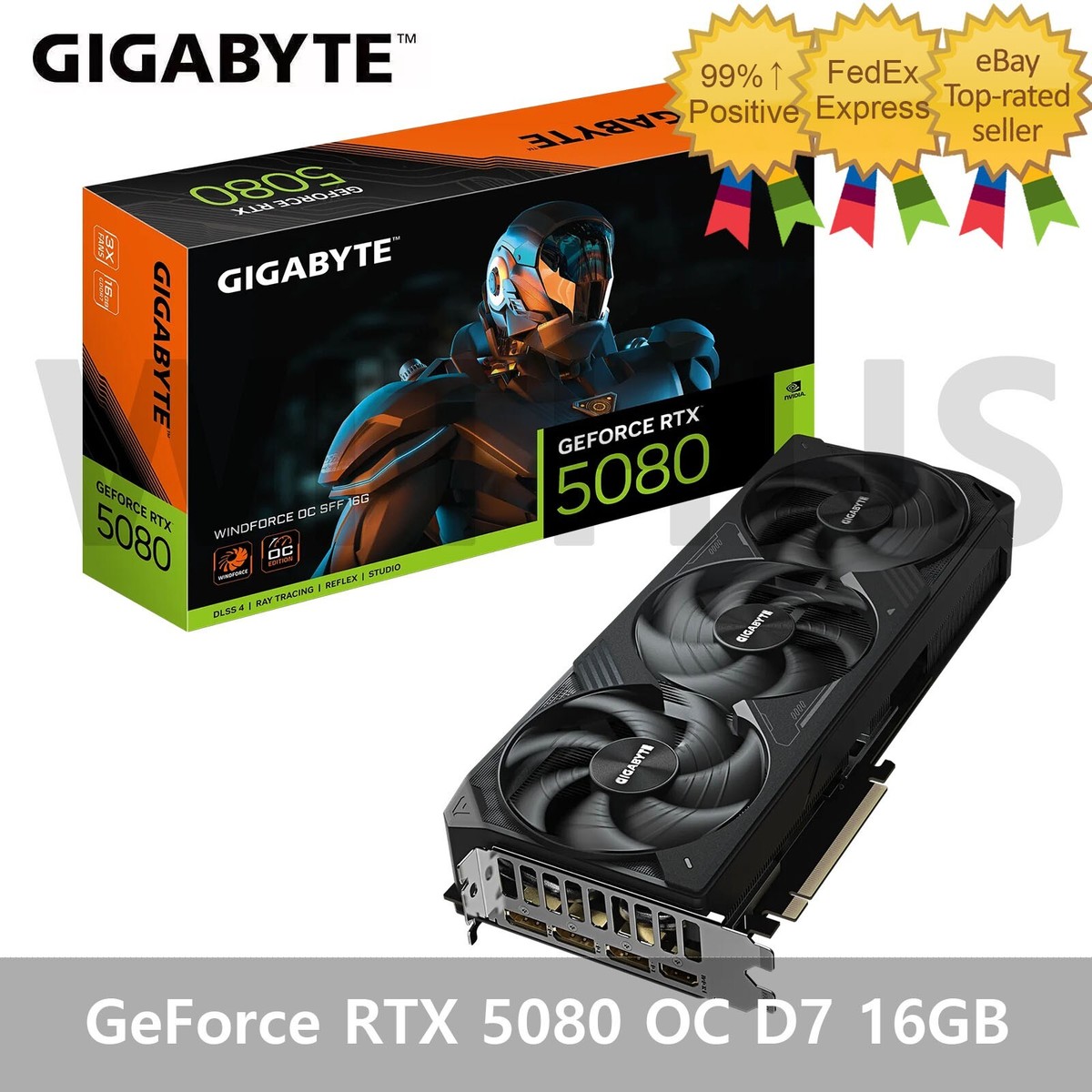 GIGABYTE GeForce RTX 5080 WINDFORCE OC SFF D7 16GB Gaming Graphics