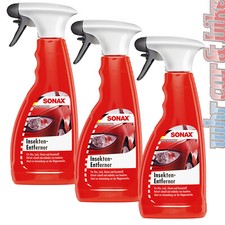3x Sonax Insektenentferner 500ml Spezialreiniger für Glas Lack Chrom Kunststoff