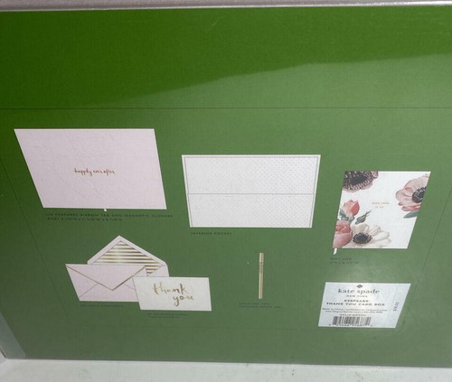 Kate Spade Happily Ever After Blush Bridal Keepsake Thank You Cards Box Envelope - Picture 2 of 7