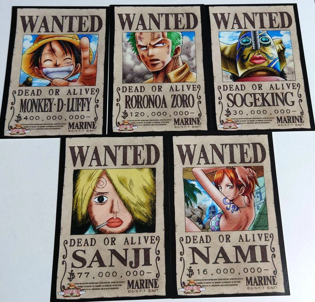One piece monkey d luffy wanted poster wall poster 22375 x 34