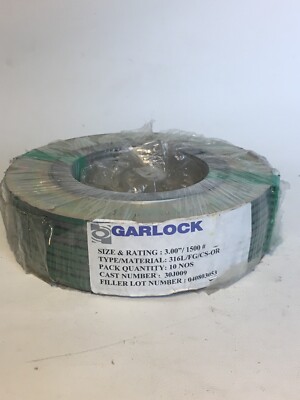(10) Garlock Flexseal 3  1500 ASME B16.20 Spiral Wound Gasket 316L-FG