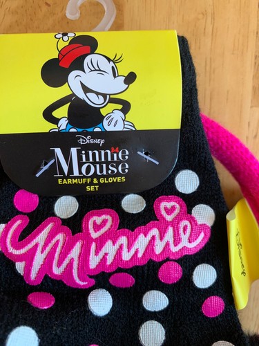 New! Disney Minnie Mouse Earmuff & Glove Set. Girls-H/G - Picture 3 of 4