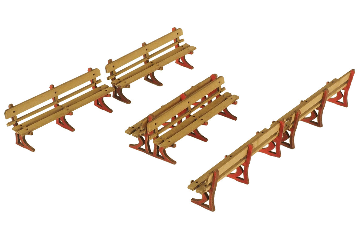 Metcalfe PO502 OO Gauge Platform Benches Card Kit