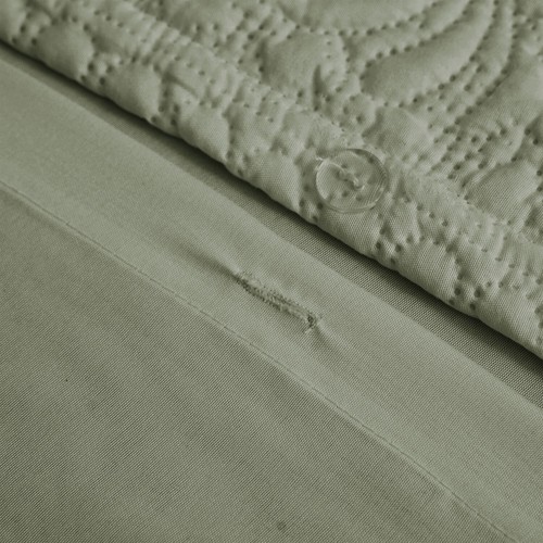 Geometric 3D Quilted Duvet Set Floral Pinsonic Polyester Bedding Cover - Picture 27 of 27