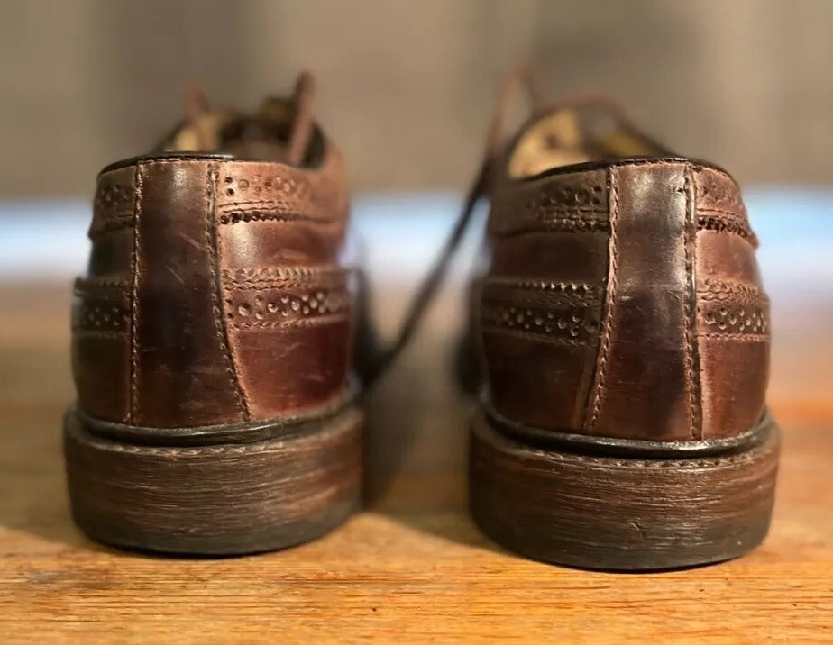 Frye James Mens Sz 11 D Brown Leather Formal Brogue Gunboat Wingtip Oxford Shoes Frye James Wingtip brogue gunboat Oxford shoes US 9 Men main image 3
