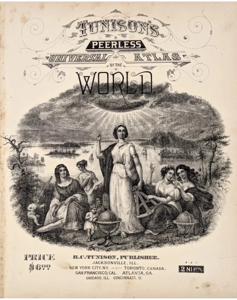 Mapa ÁFRICA - ARABIA OCCIDENTAL 1887 ORIGINAL (20x12) curso del río Nilo y delta Foto 4 de 4