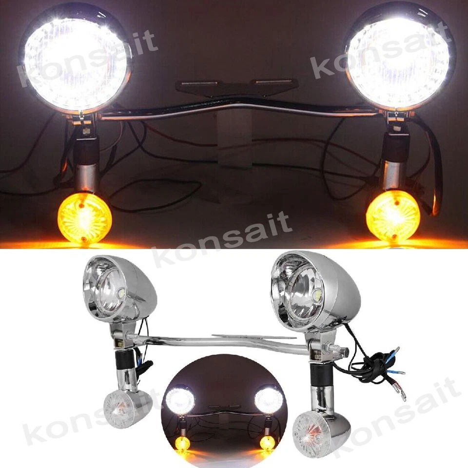 Passing Light Bar Signals Kit For Harley Davidson Heritage Softail Classic FLSTC Foto 2 de 4