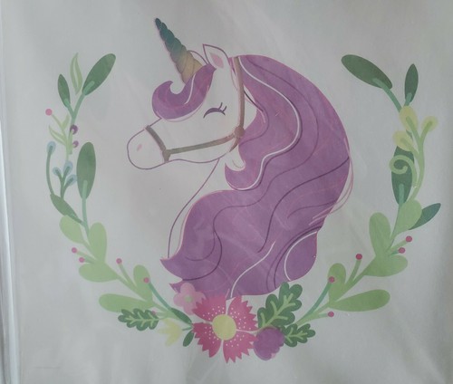 Unicorn & Floral Treat / Birthday Party Favor Loot Bags Set of 24 Food Safe NEW - Picture 9 of 11