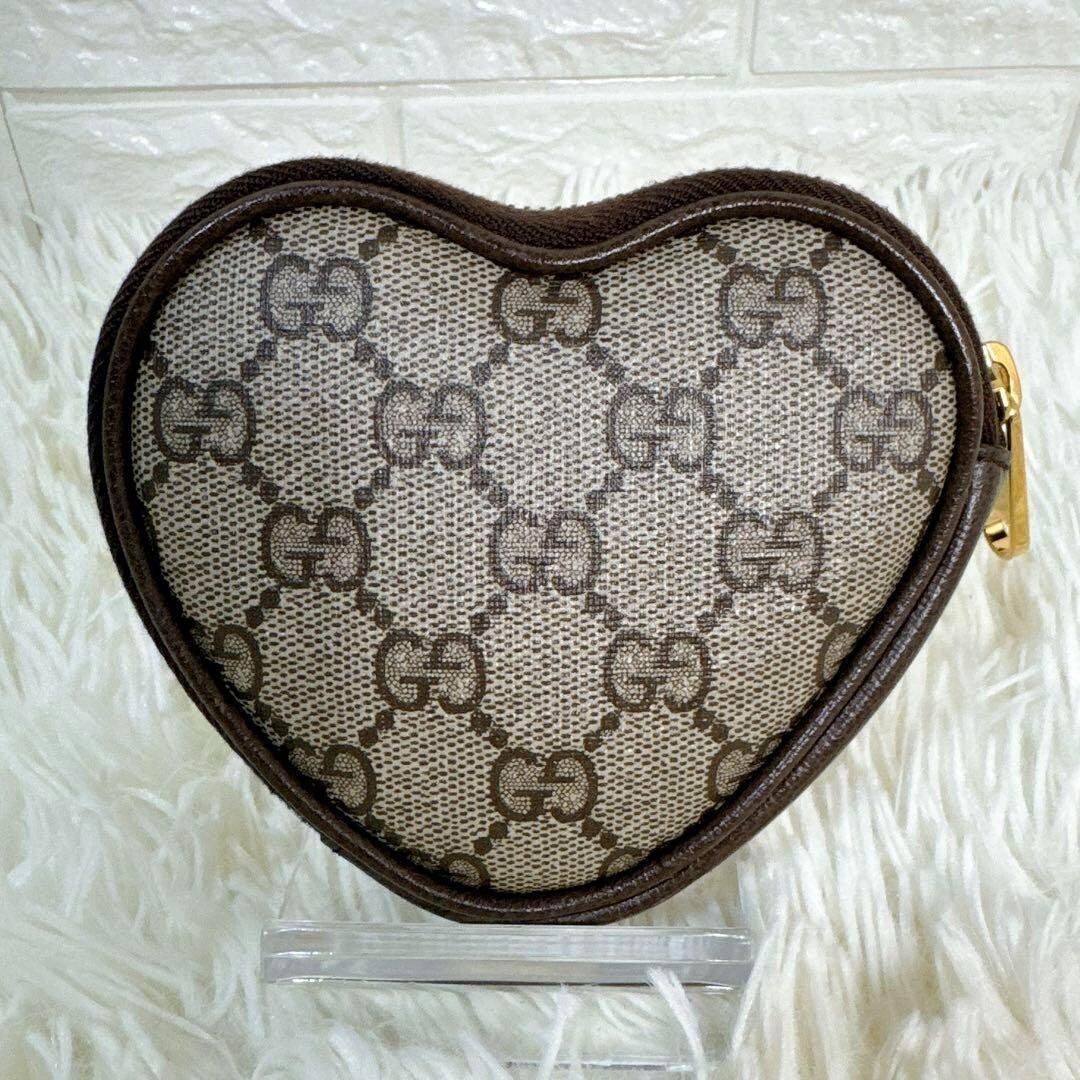 美品 GUCCI PVC レザー アニマル ピッグ ケース GG ファスナ 美品