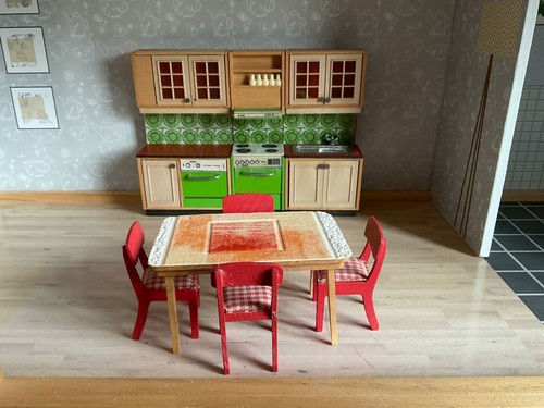 MEUBLES DE MAISON DE POUPÉE - CUISINE ÉQUIPÉE - LUNDBY OF SWEDEN - 1970/1975 - Photo 3/24