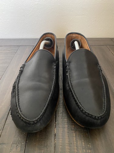 allen edmonds 13 black driving loafers