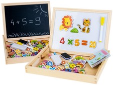 Kreidetafel Magnettafel Marker Kindertafel Magnet Taffel Holz Spielzeug JO