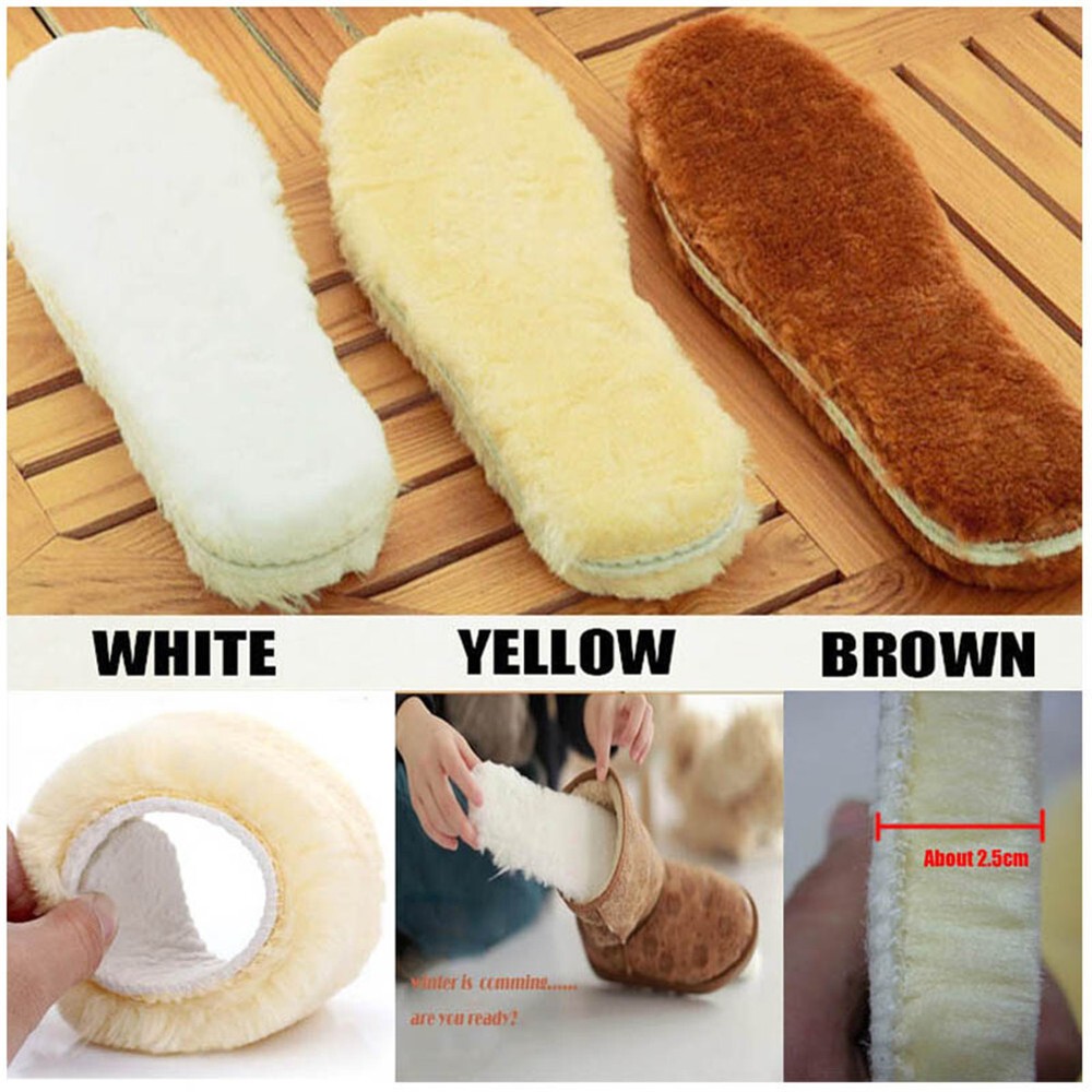 Wool Sheepskin Insoles Pads Replacement for UGG Boots/EMU/RainBoots Women Men│