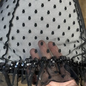 NWT Victoria's Secret Sexy Little Things 34B Black Lingerie~ NEW! Polka Dots