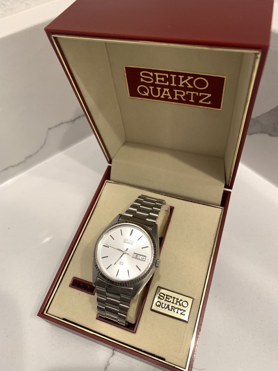 Seiko 6923-8080 All Silver Tone Variation, “James Bond” Extremly