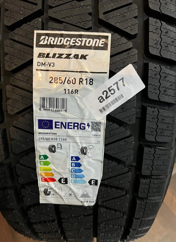 1x Bridgestone Blizzak DM-V3 3PMSF M+S 285/60 R18 116R Winterreifen DOT: 2522 - Bild 2 von 2