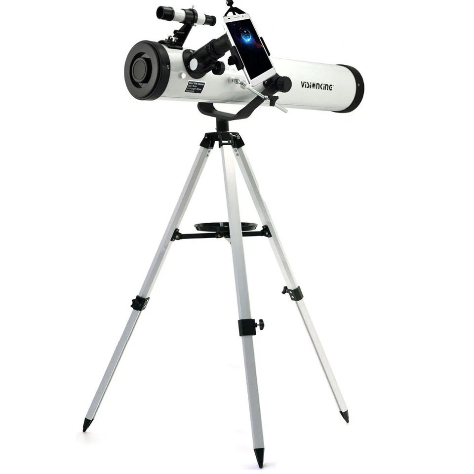 Visionking 3'' 76x700 Reflector Astronomical Telescope & Smart Phone Adapter - Image 2 of 4