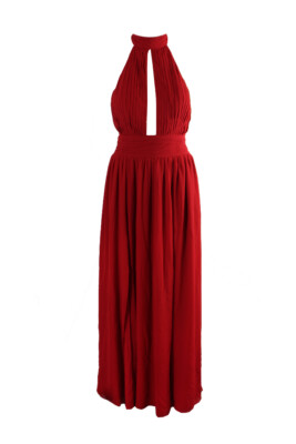 white halter dress bodycon Fire Of Stars Halterneck Midi Dress White main image 1
