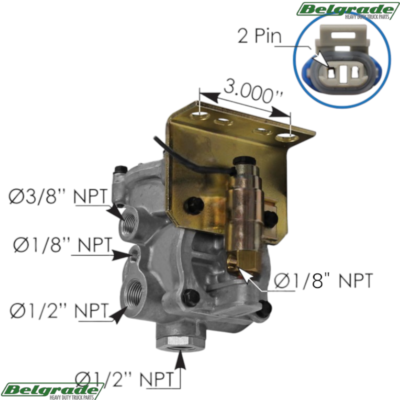 171.5431101COE OE Lift Axle Control NC Act Check Valve - 19516311