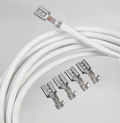 2m Hitzebeständige Kabel Leitung Litze Herd Ofen Ader hitzefest 500°C 1,5-2,5mm²