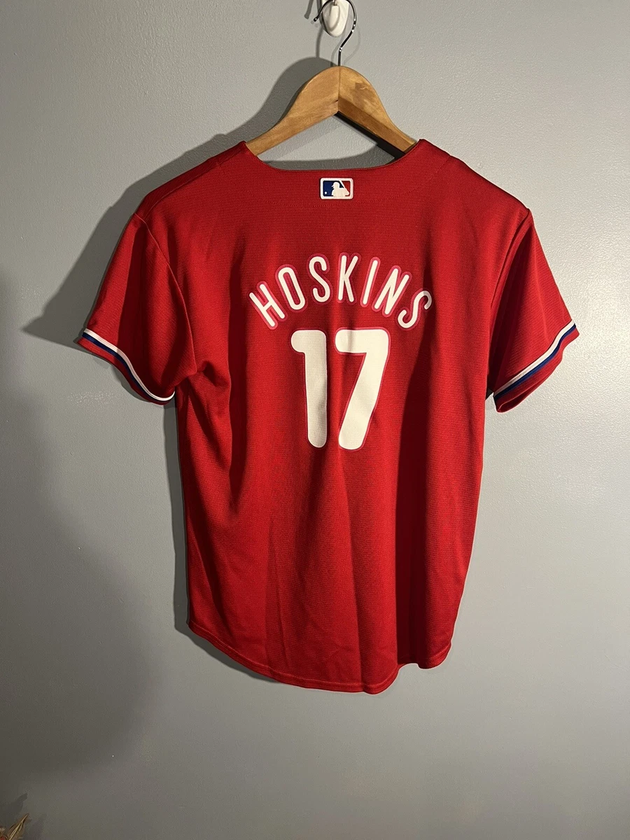 Philadelphia Phillies Rhys Hoskins 17 Jersey youth L 14-16