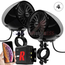 100W Amplifier Bluetooth Motorcycle Stereo Speakers Audio Music FM Radio System
